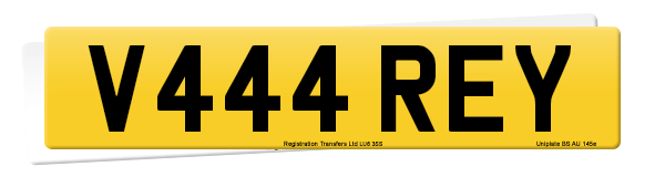 Registration number V444 REY